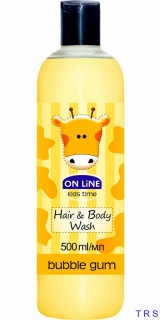 ON LINE KIDS TIME HAIR&BODY WASH  BUBBLE GUM