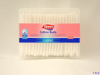 TIPPYS VATOVÉ TYČINKY 200 KS BOX PLAST