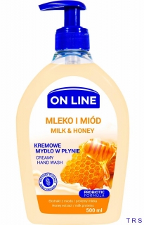 ON LINE TEKUTÉ MÝDLO MILK/HONEY    500ML