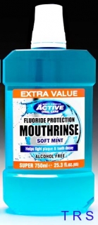 ACTIVE ÚSTNÍ VODA 7SOFT MINT 750ml